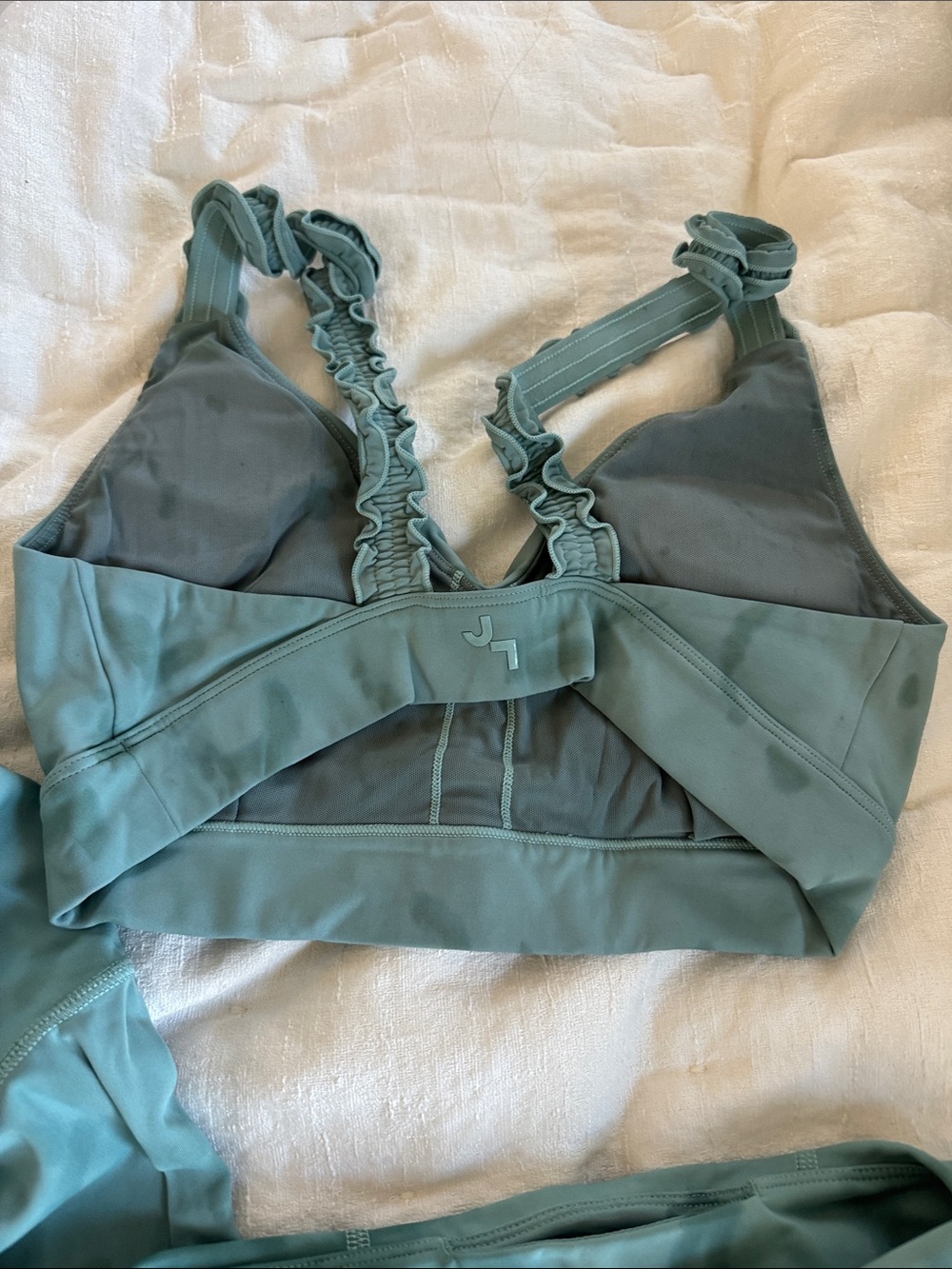 Joy lab tie dye Green Active Bralette & Leggings Set - Picture 5 of 7